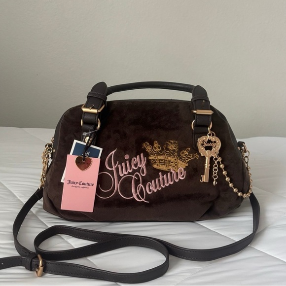 Juicy Couture- Chocolate on Chocolate The Key To Juicy Satchel - Picture 3 of 6